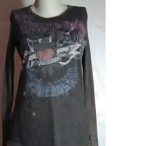 Skinny Minnie Brown Knit Top Size M